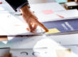 A hand pointing to a strategy to get found online.