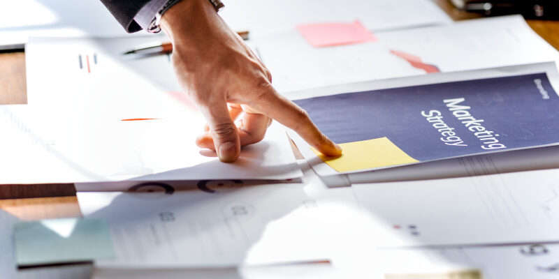 A hand pointing to a strategy to get found online. A hand pointing to a strategy to get found online.